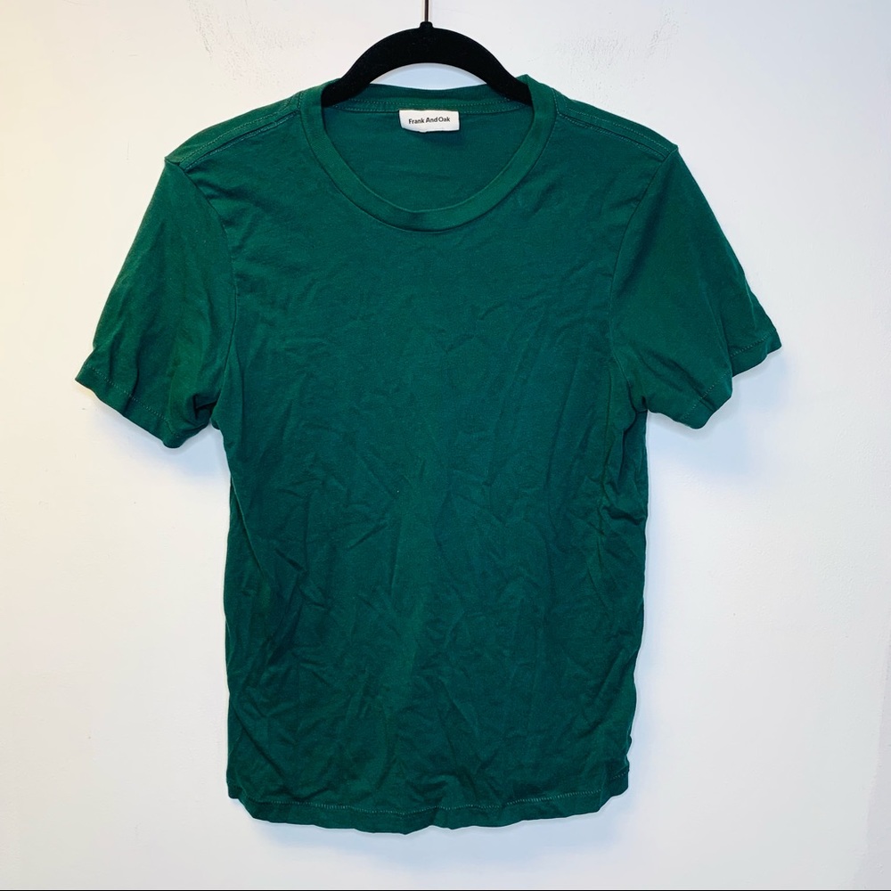 Frank & Oak The Good Cotton Boy Organic Cotton Tee in ‘Dark Forest’